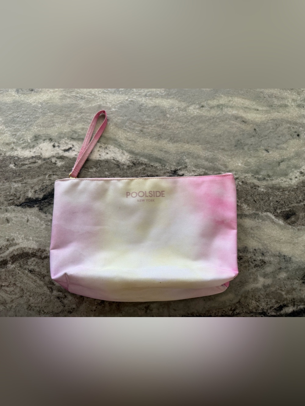 Poolside Pink Tie-Dye Cosmetic Wristlet